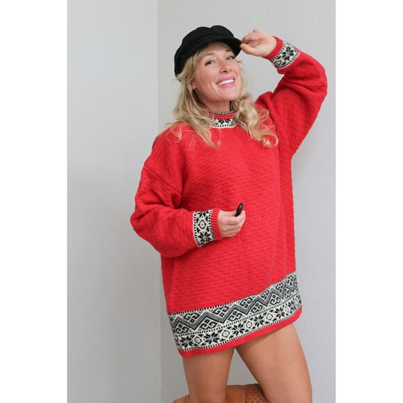 2000's Vintage Gap Oversized Winter Wool Sweater or Mini Dress Women's SM MD LG - Picture 3 of 9